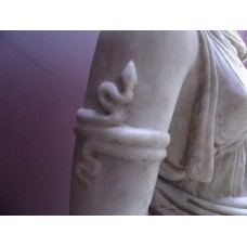 Statue of Artemis, cross snake on the arm of Artemis